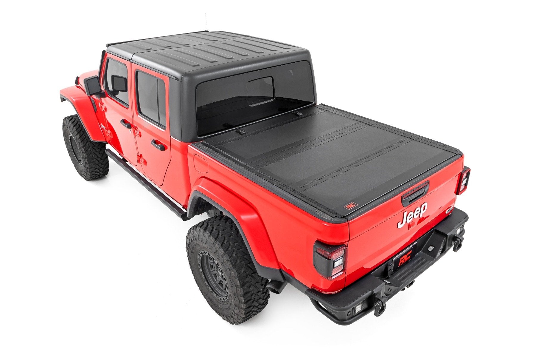 Rough Country Hard Tri-Fold Flip Up Bed Cover 5' Bed Jeep Gladiator JT 20-23 49620500
