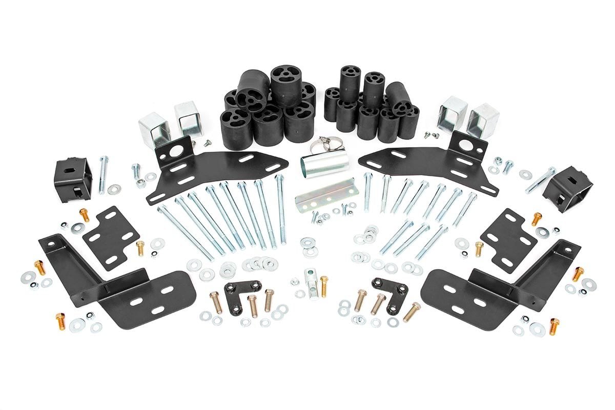 Rough Country Body Lift w/Bump Brckt | FR & RR | 3" | Chevy C1500/K1500 Truck (95-99) RC704
