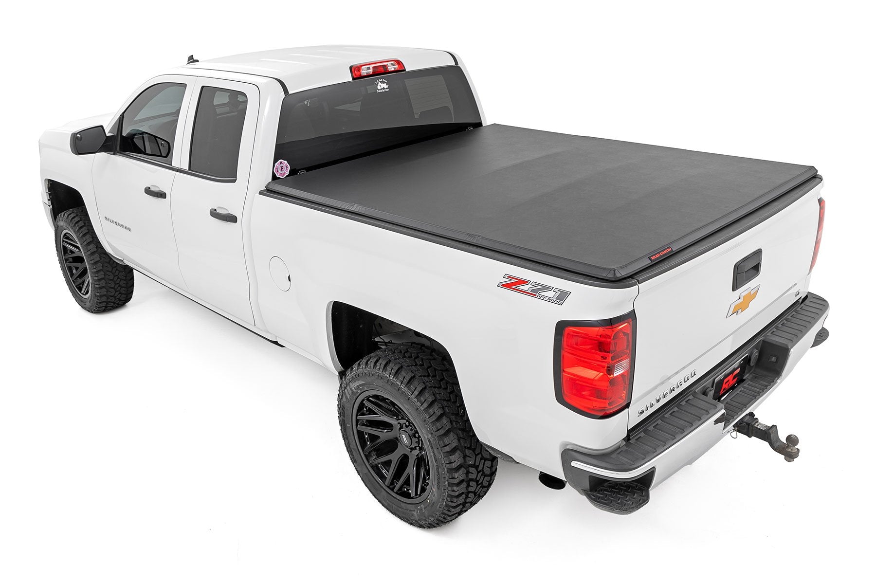 Rough Country Soft Tri-Fold Bed Cover | 6'7" Bed | Chevy/GMC 1500/2500HD/3500HD (14-19 & Classic) 41214650A