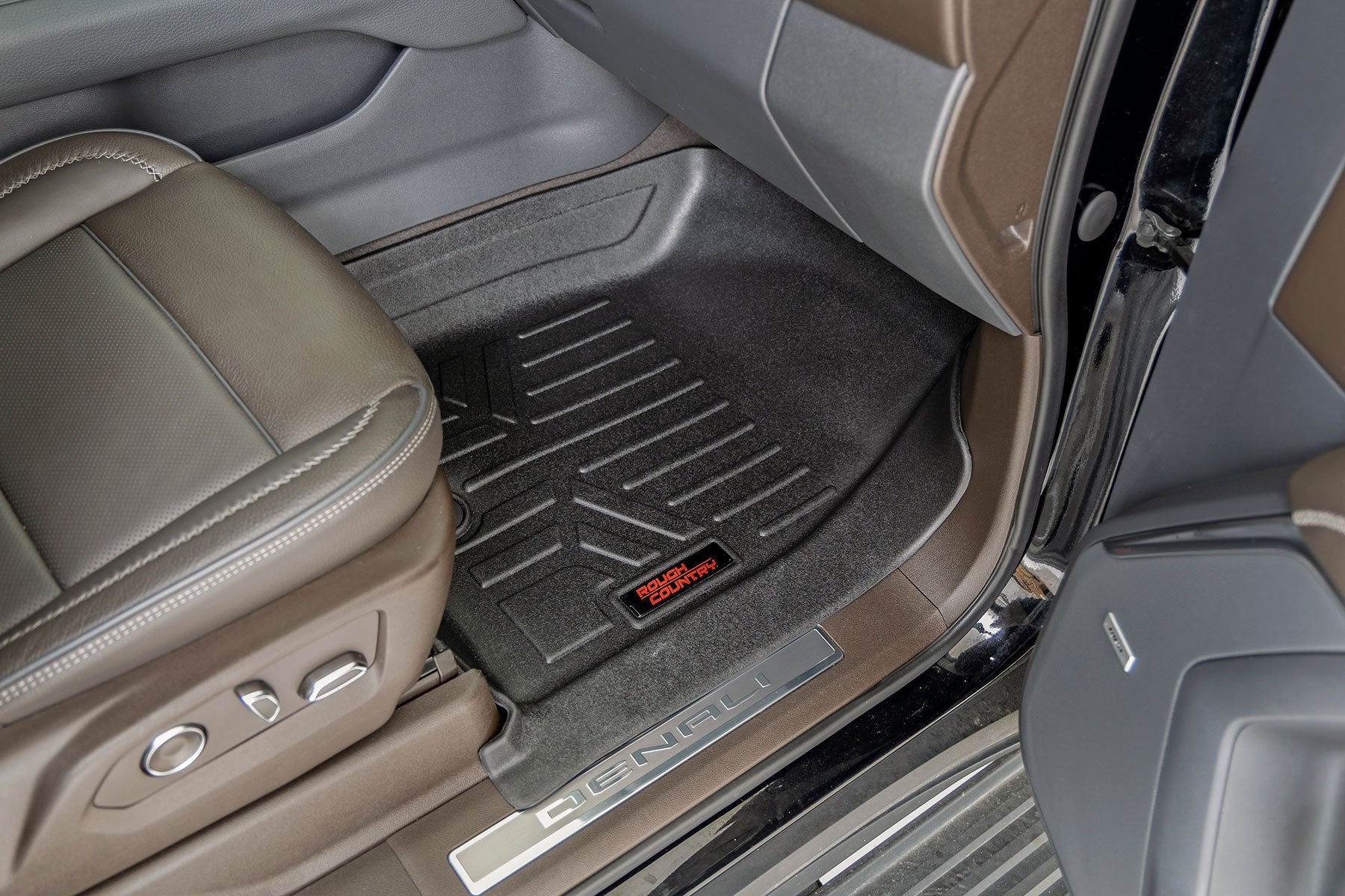 Rough Country Floor Mats FR & RR FR/RR Bucket Chevy/GMC Tahoe/Yukon (21-22) M-21712