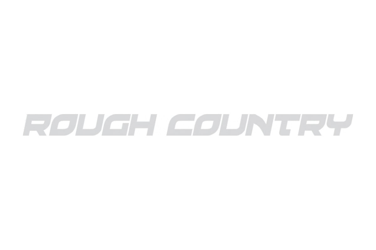 Rough Country Decal | 1/2 Inch x 8 Inch | Gray 84163
