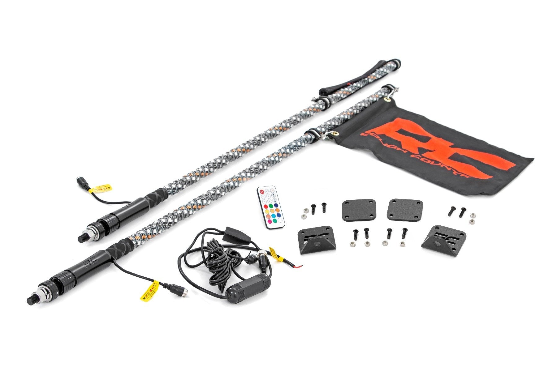 Rough Country LED Whip Light Honda Talon Bed 19-23Mount w/LED Whip 92039