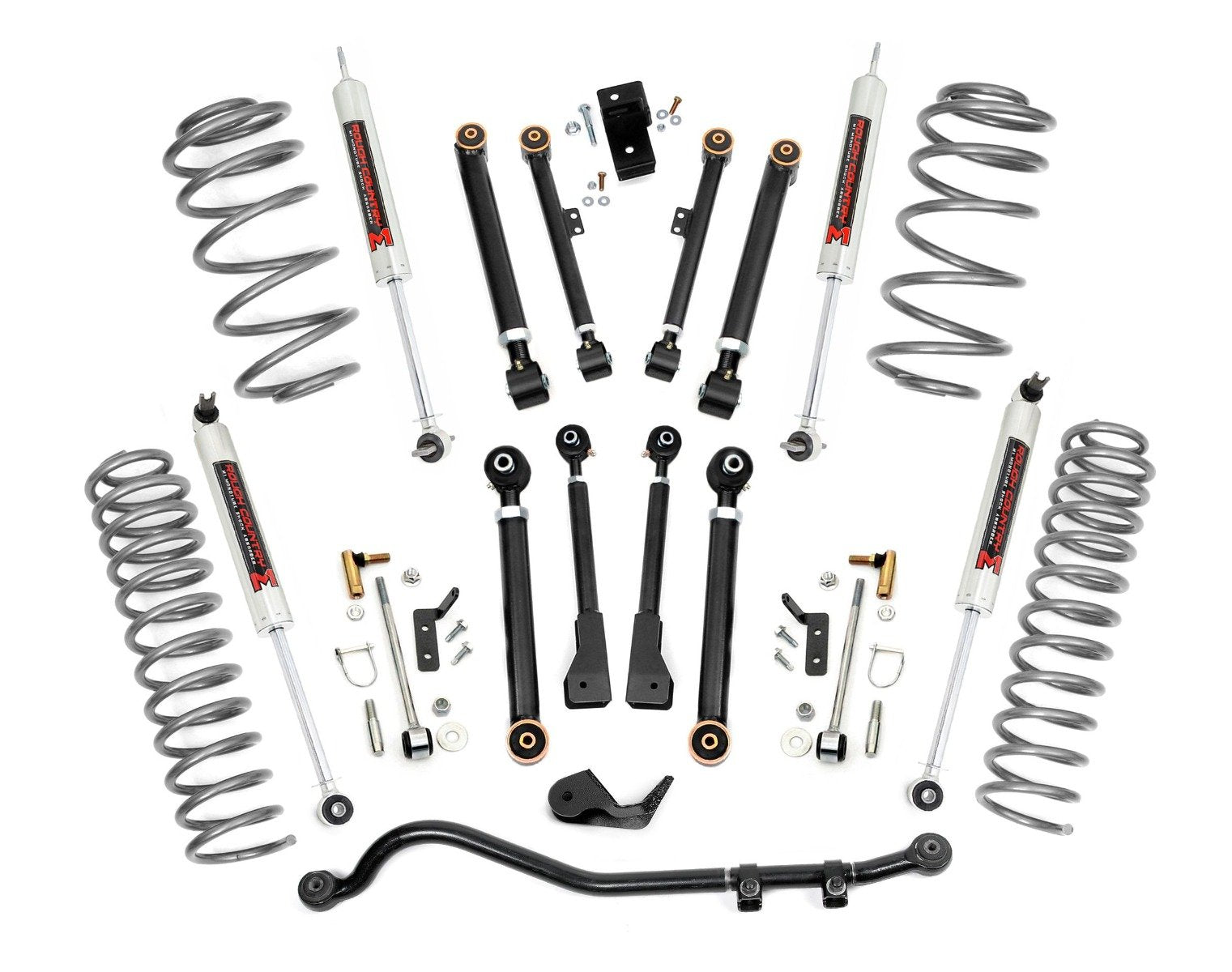 Rough Country 2.5" Lift Kit X-Series M1 for Jeep Wrangler TJ 4wd 1997-2006 61240