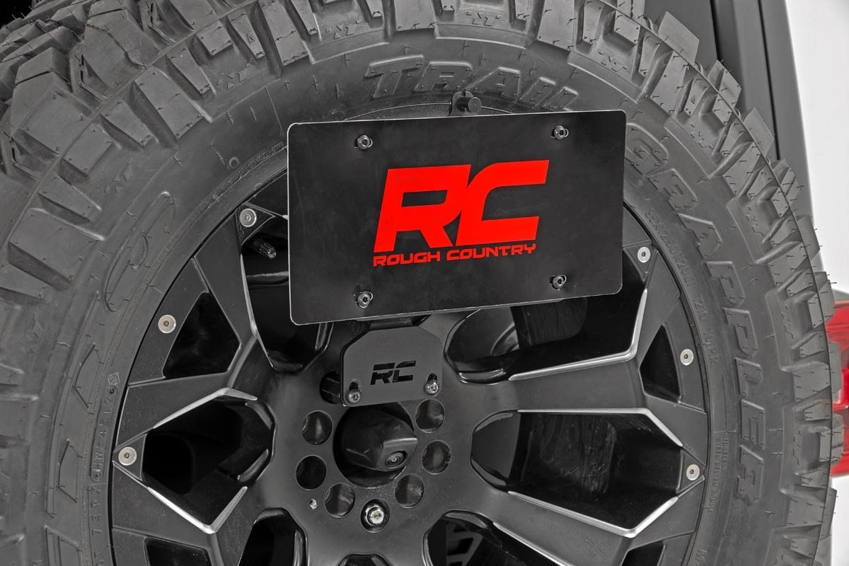 Rough Country Jeep License Plate Adapter 18-20 Wrangler JL 10534