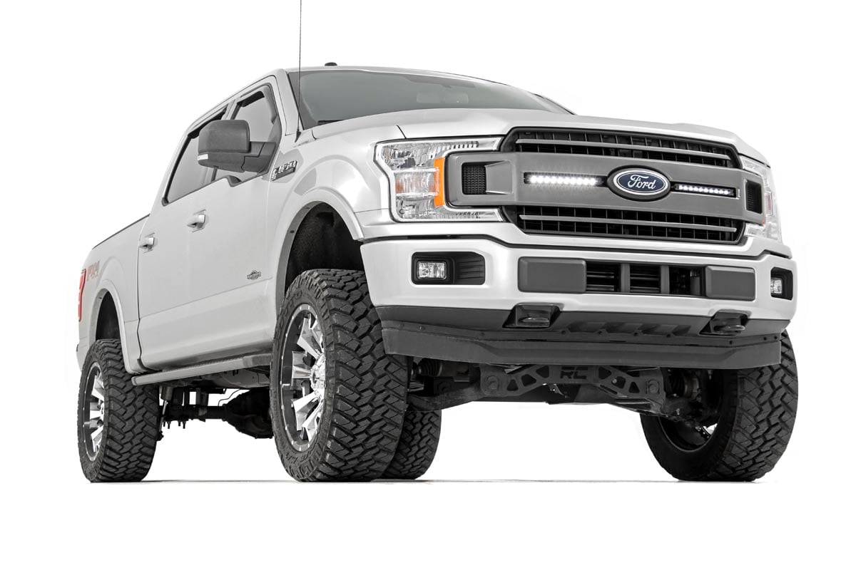 Rough Country Ford Dual 10in LED CM Ser Grille Kit 18-20 F-150 XLT-CM Ser 70809