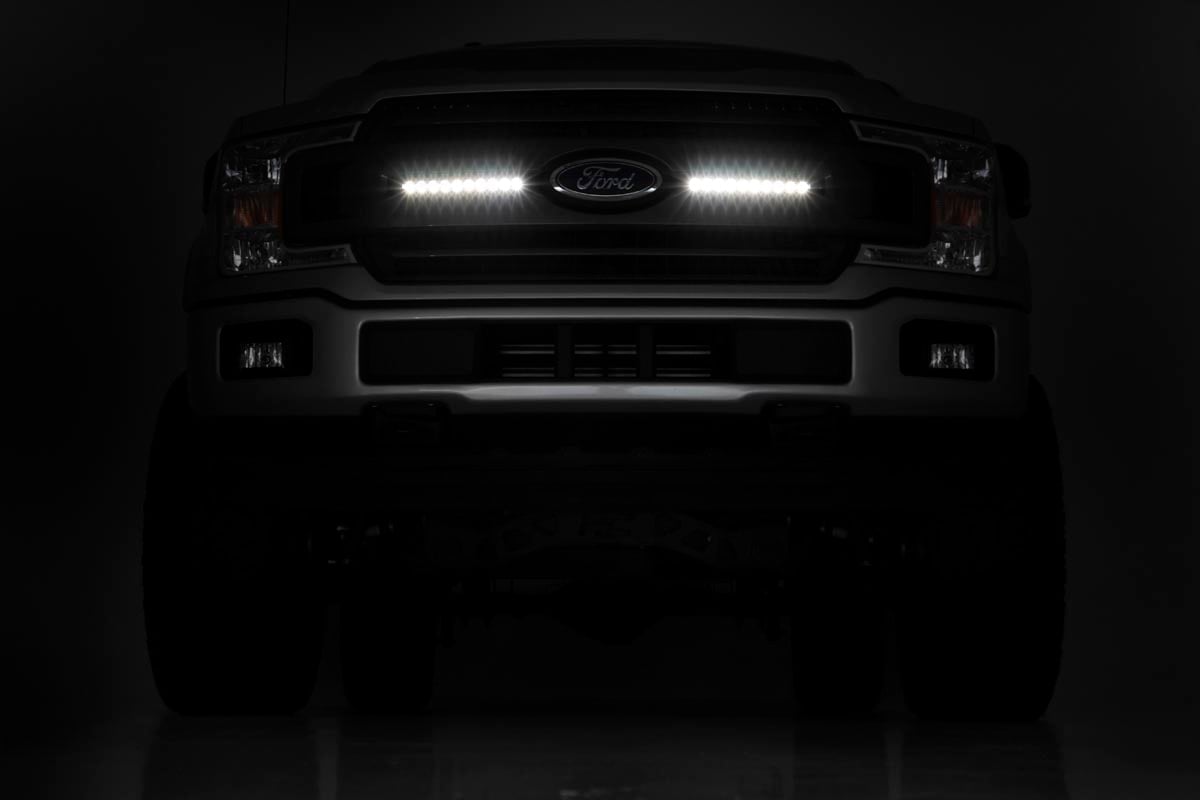 Rough Country 10-Inch Slimline Cree LED Light Bars (Pair Chrome Series) 70410A