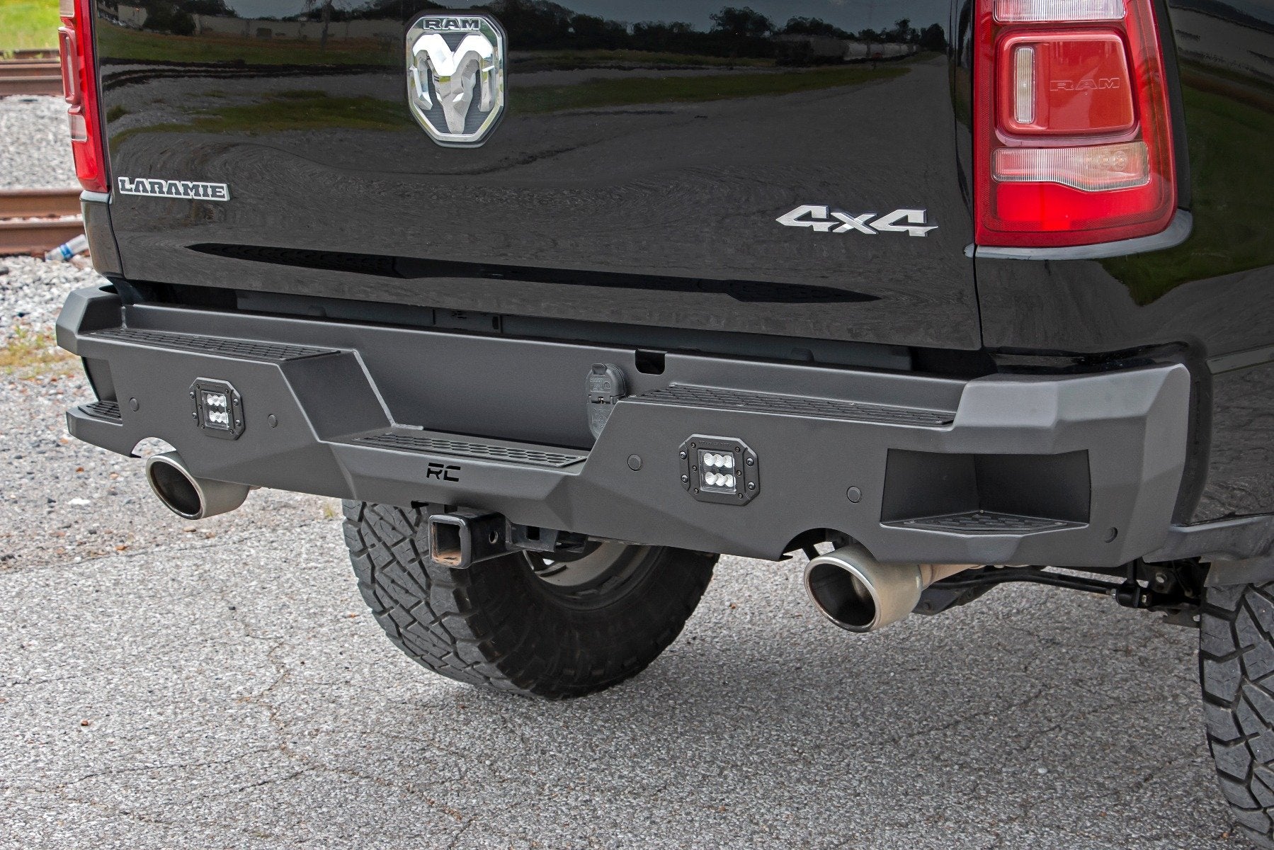 Rough Country Heavy-Duty Rear LED Bumper Ram 1500 19-21 10755