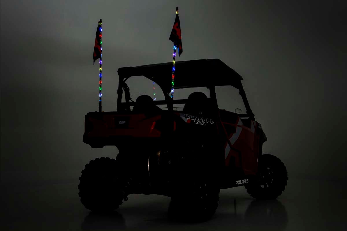 Rough Country Multi-Function UTV LED Whip Lights w/ Remote Control 93004
