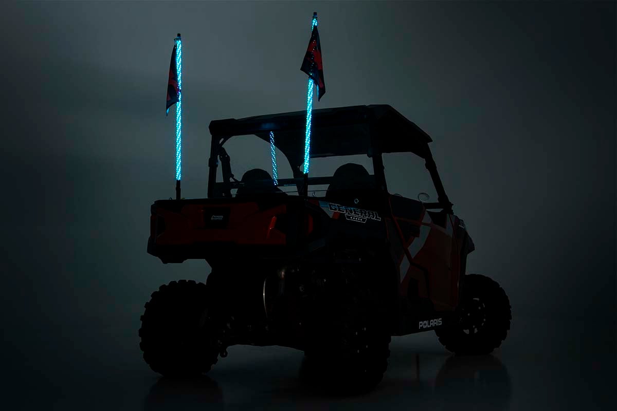 Rough Country Multi-Function UTV LED Whip Lights w/ Remote Control 93004