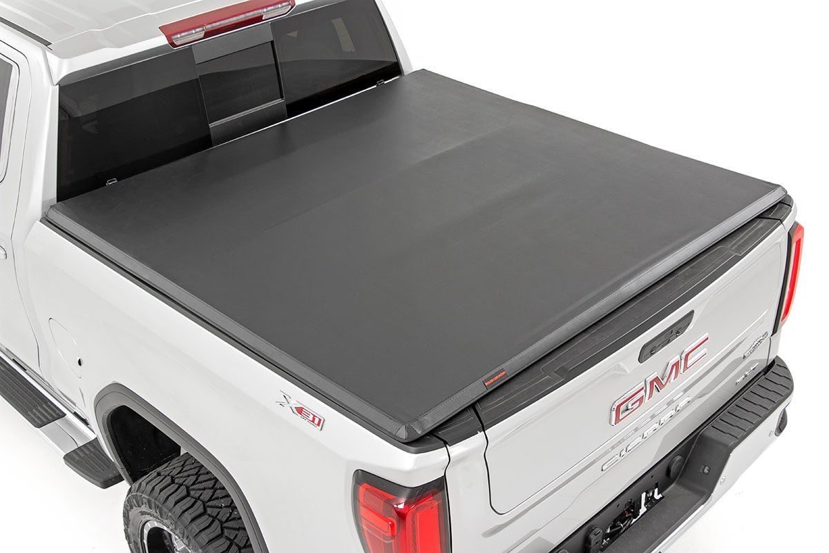 Rough Country Soft Tri-Fold 6'7" Bed Cover Chevy/GMC Sierra/Silverado 1500 19-25 41308650A