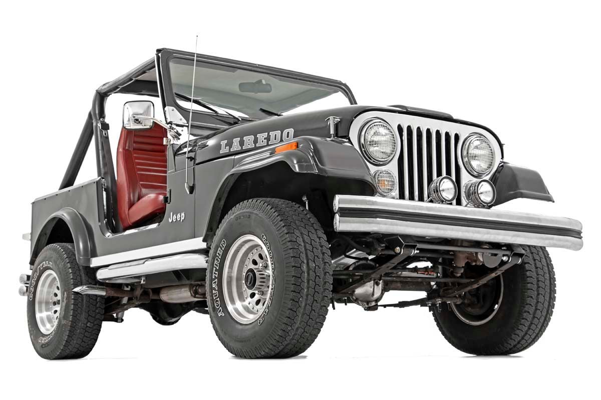 Rough Country Jeep Shackle Reversal Kit 76-83 Jeep CJ 5059