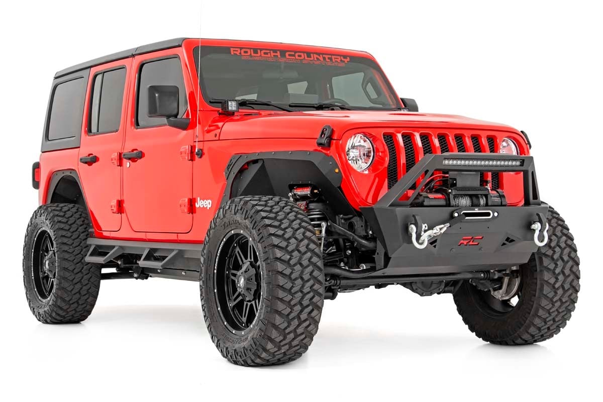 Rough Country 3.5" Lift Kit | Adj Lower | FR D/S | M1 | for Jeep Wrangler Unlimited 4WD (24-25)