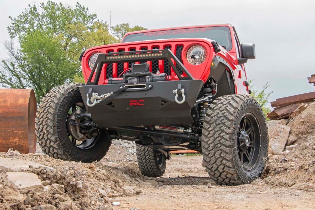 Rough Country 3.5" Lift Kit | Adj Lower | FR D/S | M1 | for Jeep Wrangler Unlimited 4WD (24-25) 91540