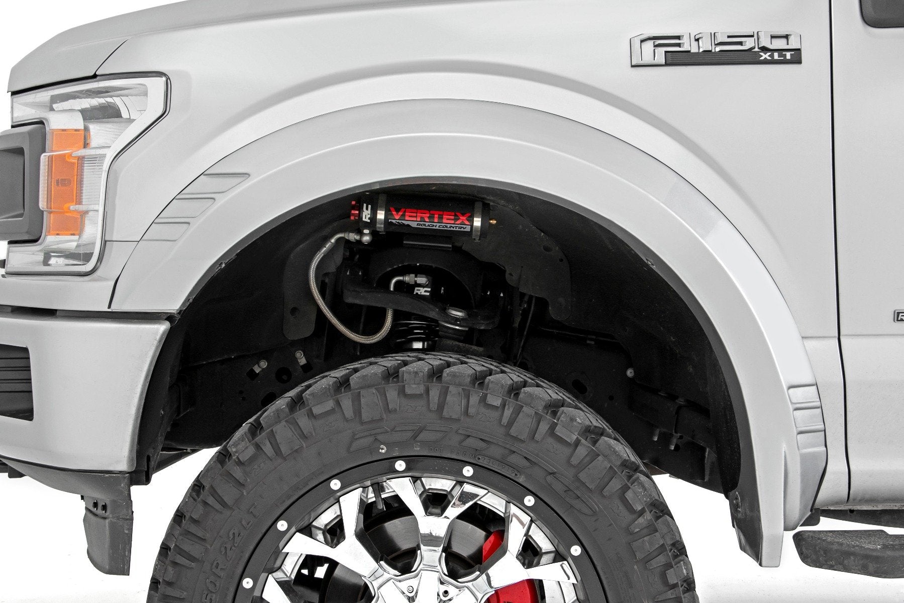 Rough Country Fender Flares SF1 TB Real Steel for Ford F-150 15-17 F-F315110-TB