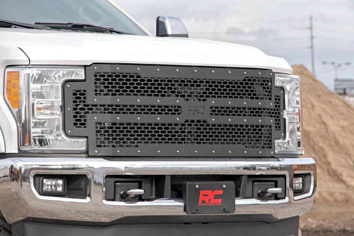 Rough Country Mesh Grille Ford F250/F350 Super Duty 2WD/4WD 2017-2019 - 70213
