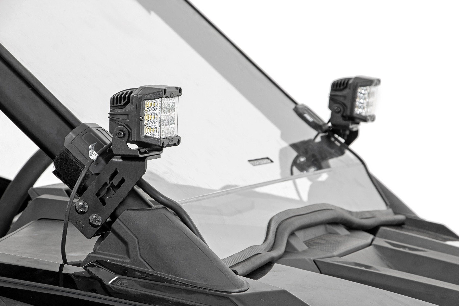 Rough Country Polaris RZR PRO XP LED Cube w/Black Series Spot 2020-2021 93076