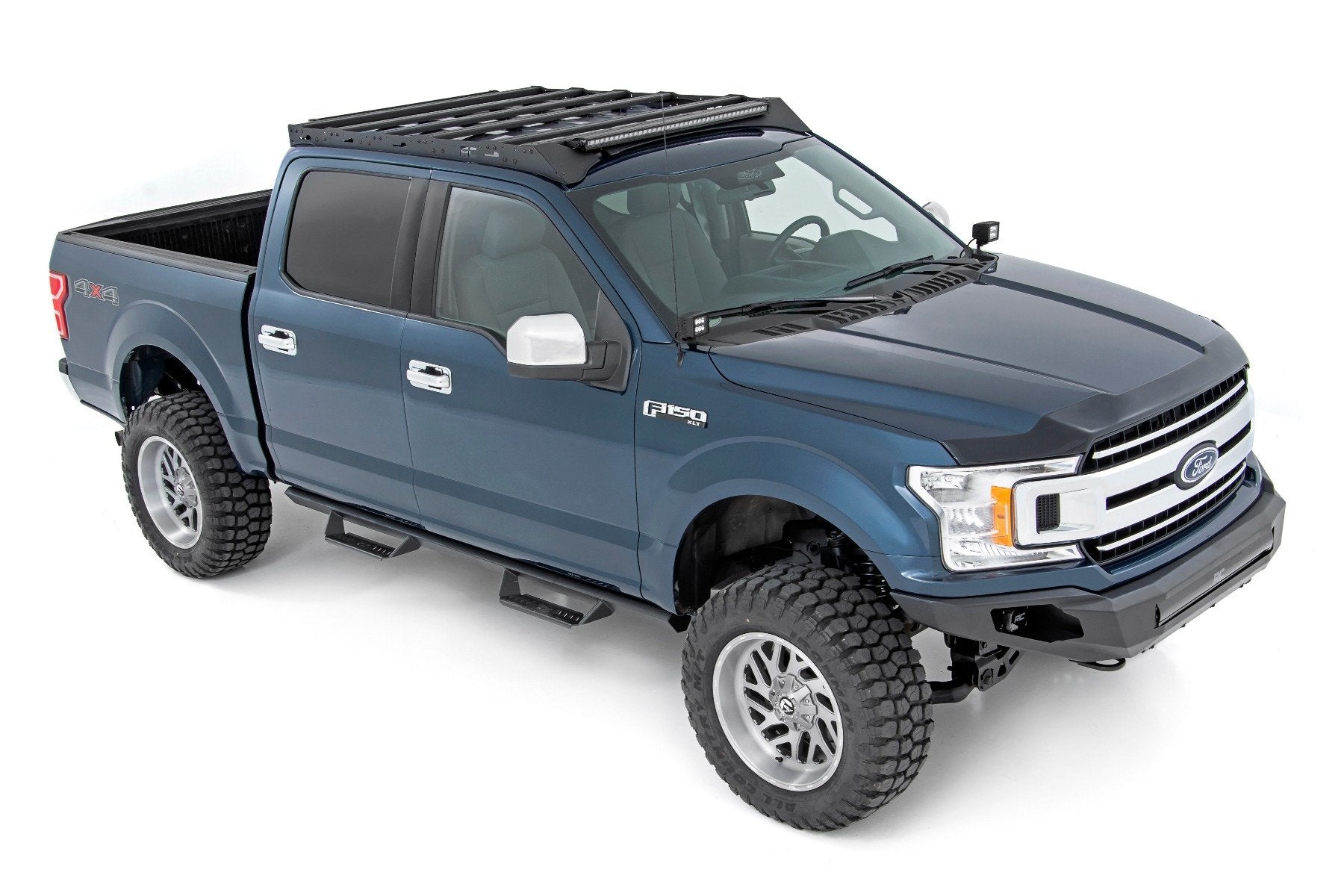 Rough Country Ford Roof Rack System w/Front & Rear LED Lights 15-18 F-150 51022