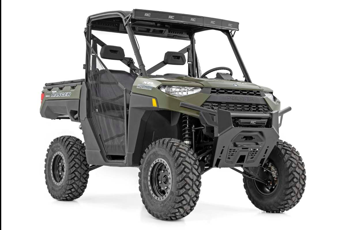 Rough Country Polaris 12-inch LED Bumper Kit Black Series 19-20 Ranger 93014