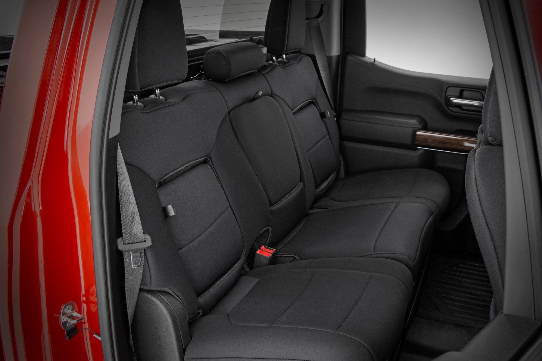 Rough Country GM Neoprene Seat Covers Front Rear w/ Storage Black 19-21 1500 91037