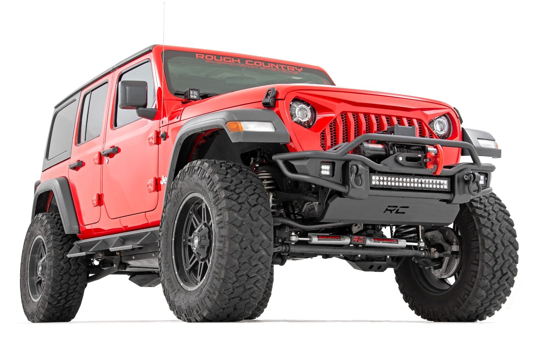 Rough Country 3.5" lift Kit | C/A Drop | FR D/S | M1R | for Jeep Wrangler Unlimited 4WD (24-25)