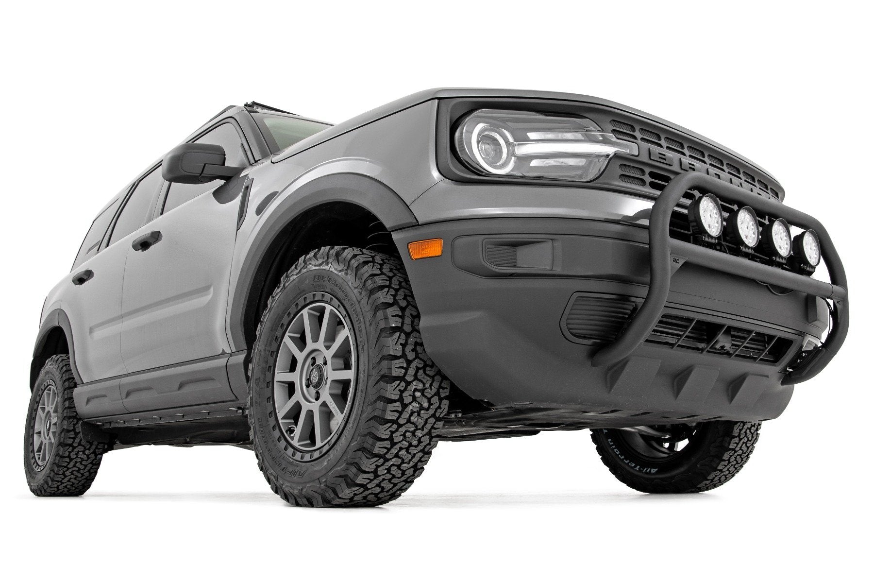 Rough Country Nudge Bar w/4 Round LEDs 2021 Ford Bronco Sport 51044