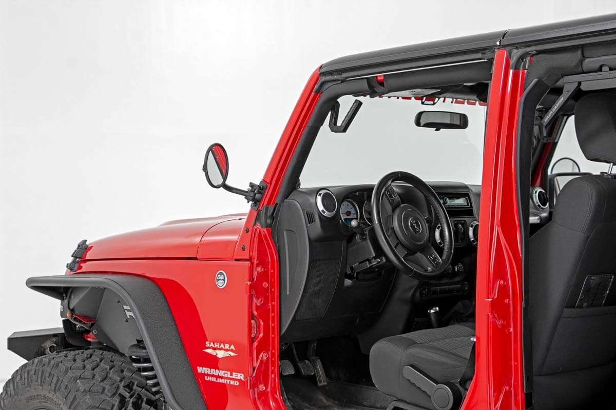 Round Trail Mirror Jeep Wrangler JK/JKU 07-18 10519A