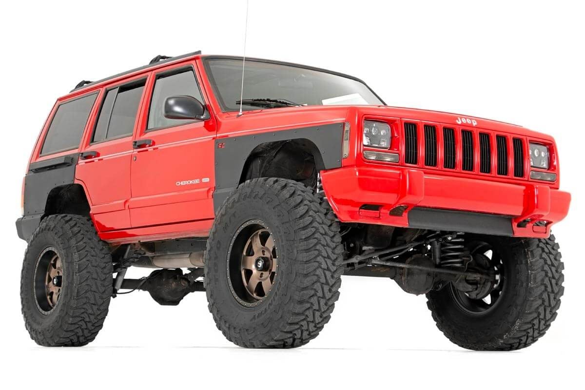 Rough Country Front Upper and Lower Quarter Panel Armor 84-96 Cherokee XJ 10577