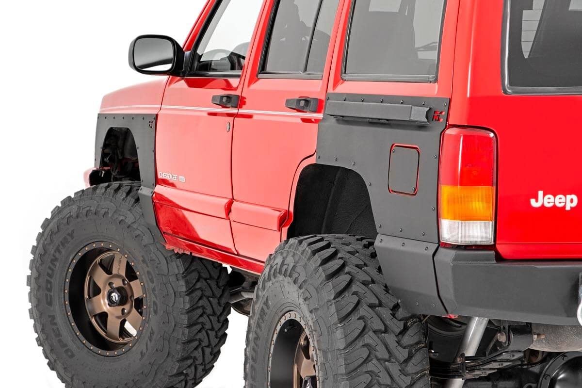 Rough Country Rear Upper and Lower Quarter Panel Armor 84-96 Cherokee XJ 10578