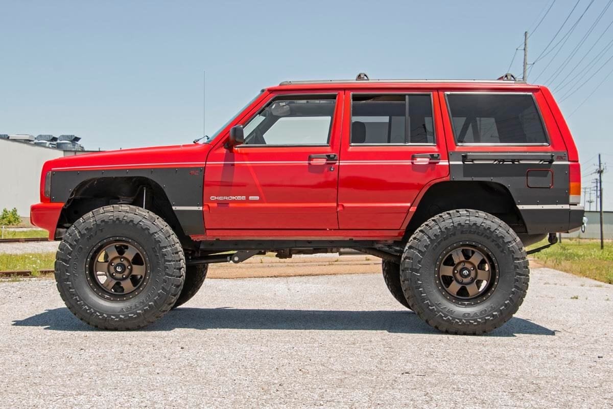 Rough Country Front Upper and Lower Quarter Panel Armor 84-96 Cherokee XJ 10577