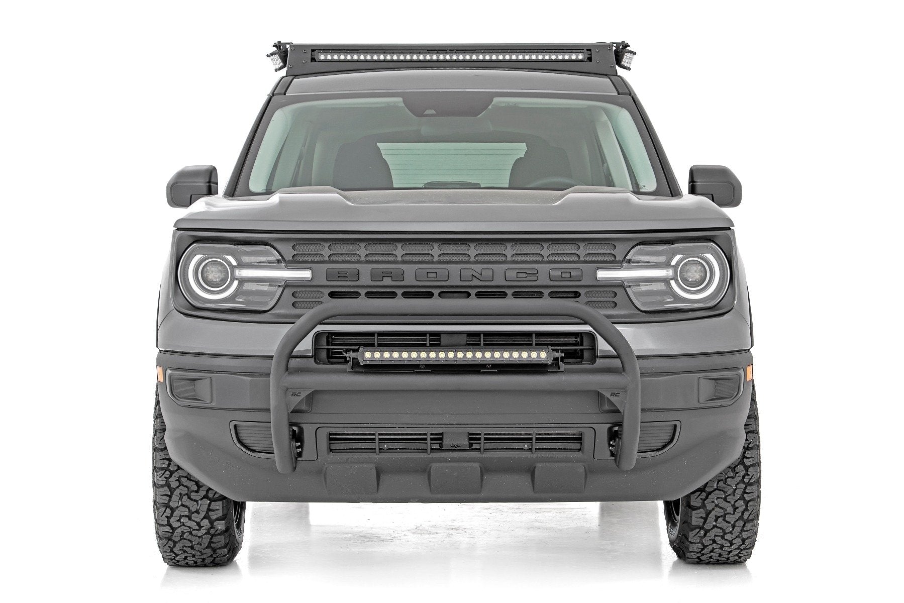 Rough Country Nudge Bar w/Black Series DRL LED 2021 Ford Bronco Sport 51042