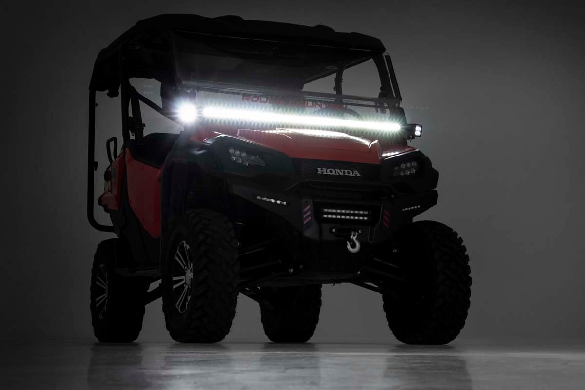 Rough Country 50" Single-Row Lower LED Kit BLK 16-20 Honda Pioneer 92014