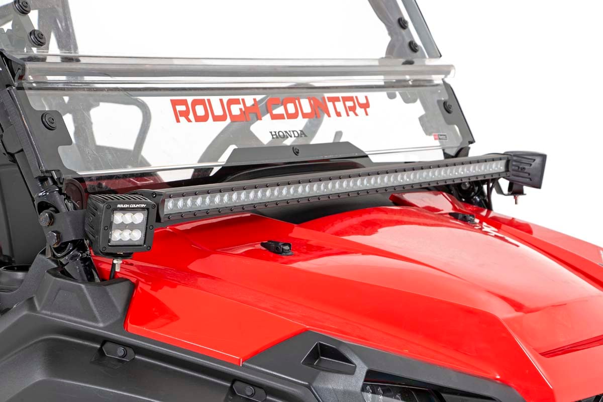 Rough Country Dual LED Cube Kit 2in Black Series w/White DRL 16-20 Pioneer 92011