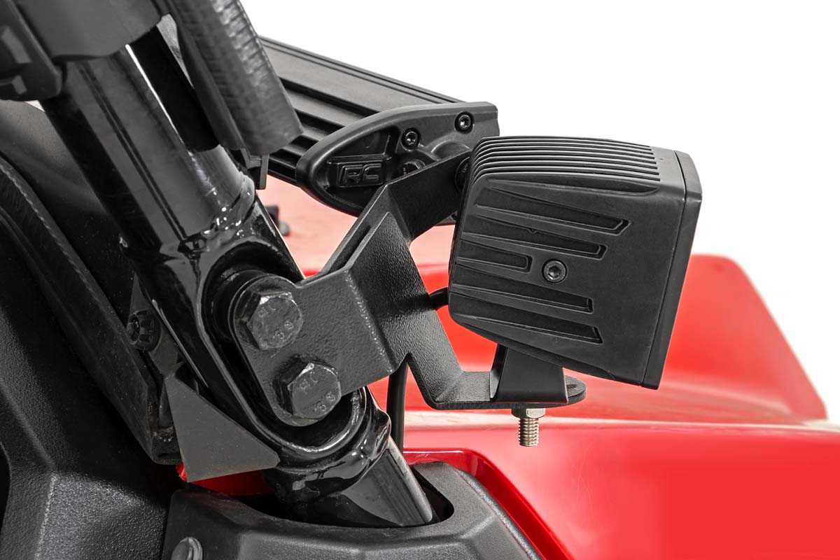 Rough Country Dual LED Cube Kit 2in Black Series w/Amber DRL 16-20 Pioneer 92021