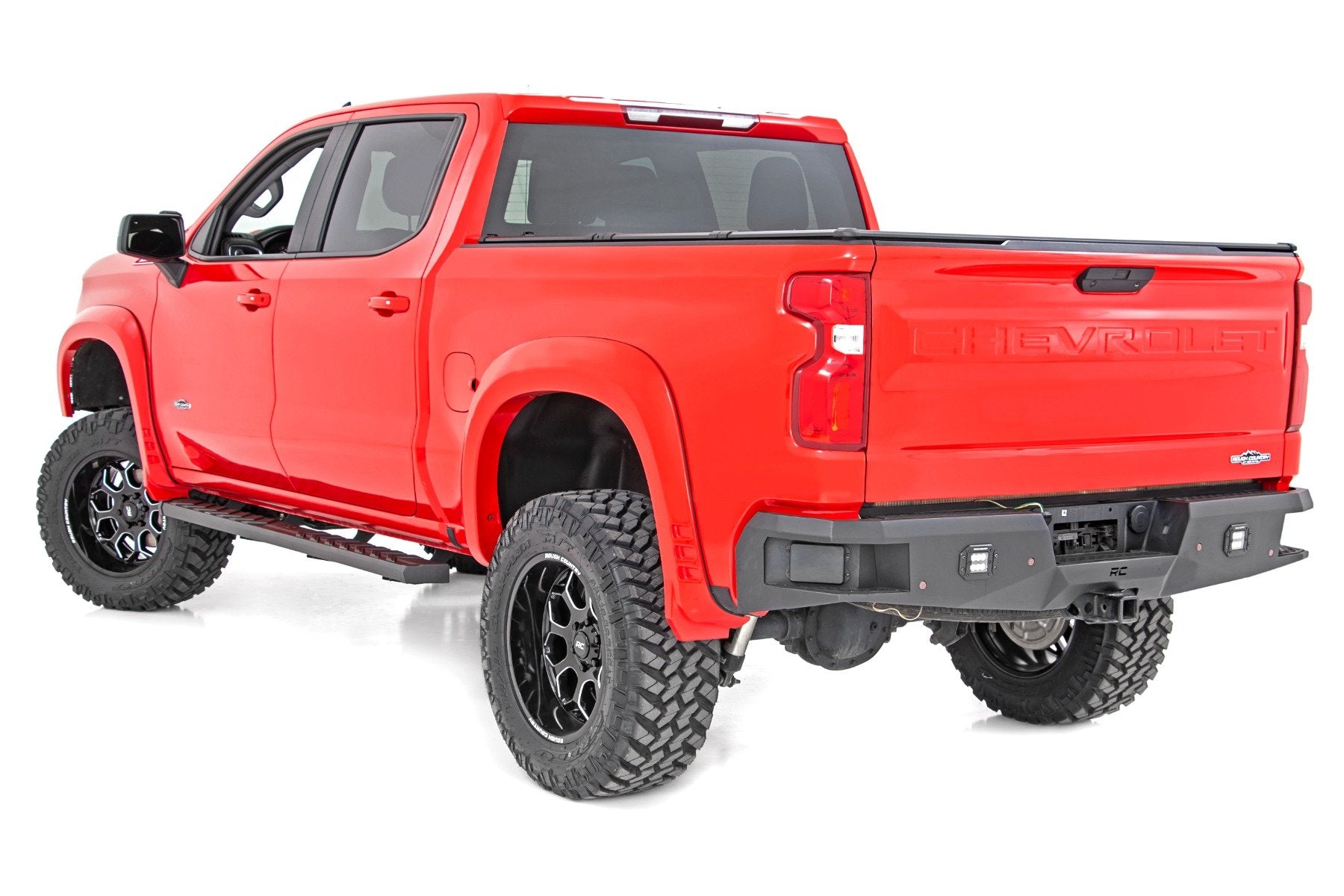 Rough Country BA2 Running Board | Side Step Bars | Chevy/GMC 1500/2500HD/3500HD (19-26 & Classic) 41002A