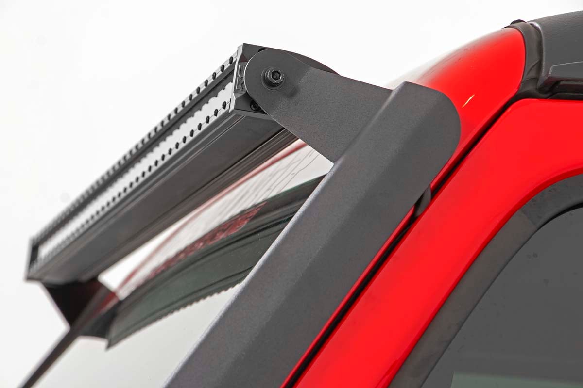 Windshield Mount w/50" Dual Row LED Spectrum Series Jeep JL/JT