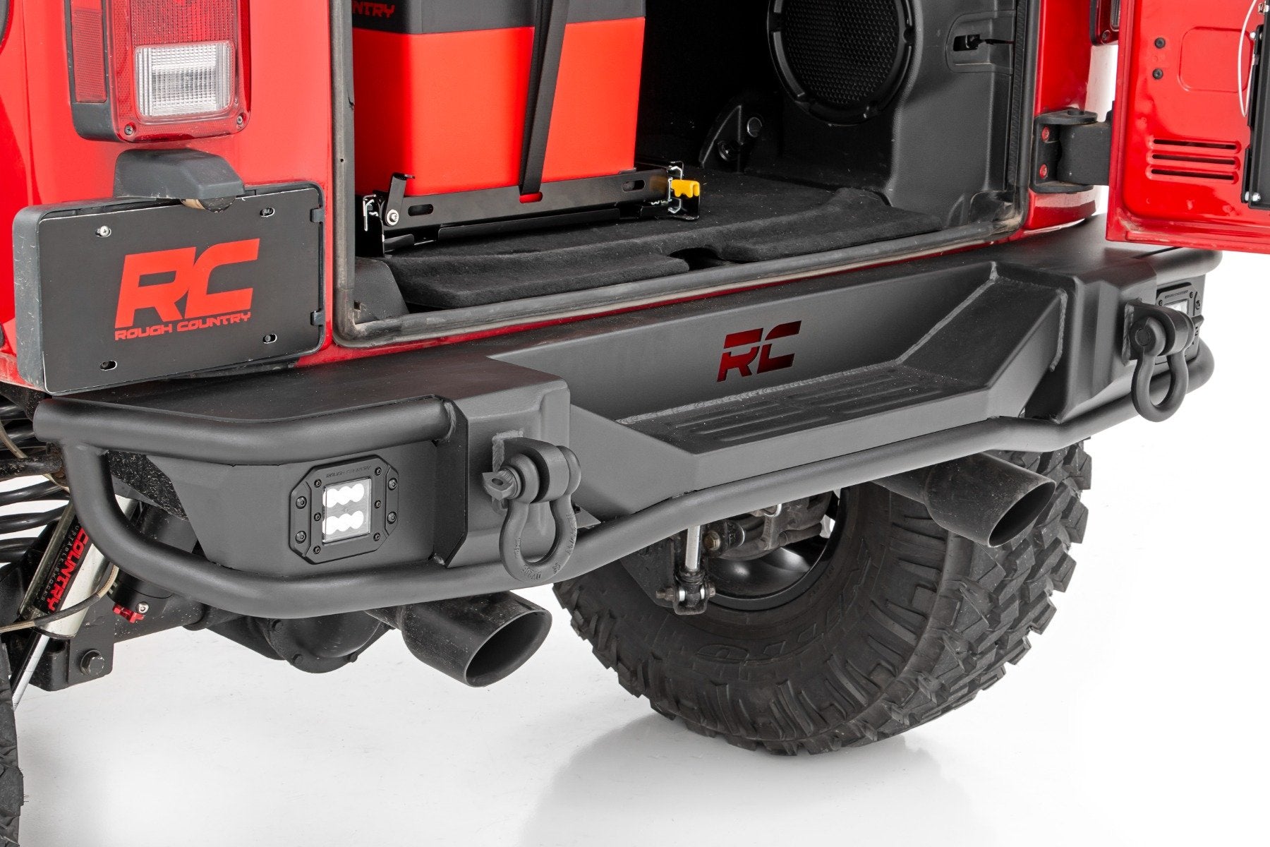Rough Country Rear Tubular Bumper Jeep Wrangler JK (2007-2018) 10649
