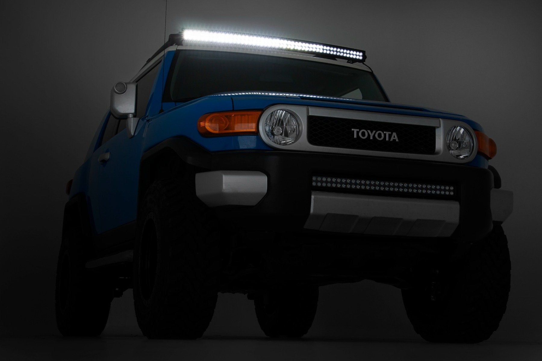 Rough Country 50 in Curved CREE LED Light Bar-Dual Row-23040 Lumens Black Series 72950BL