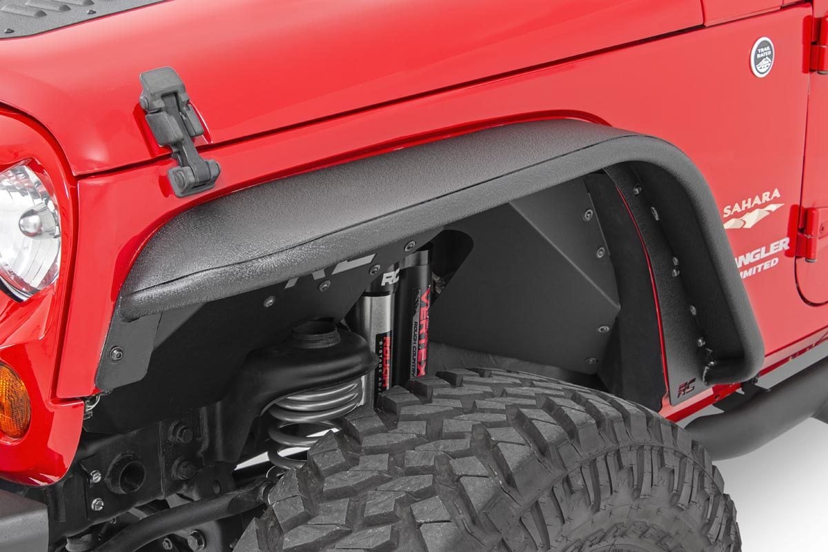 Rough Country Jeep Tubular Front Fender Flares 07-18 Wrangler JK 10531