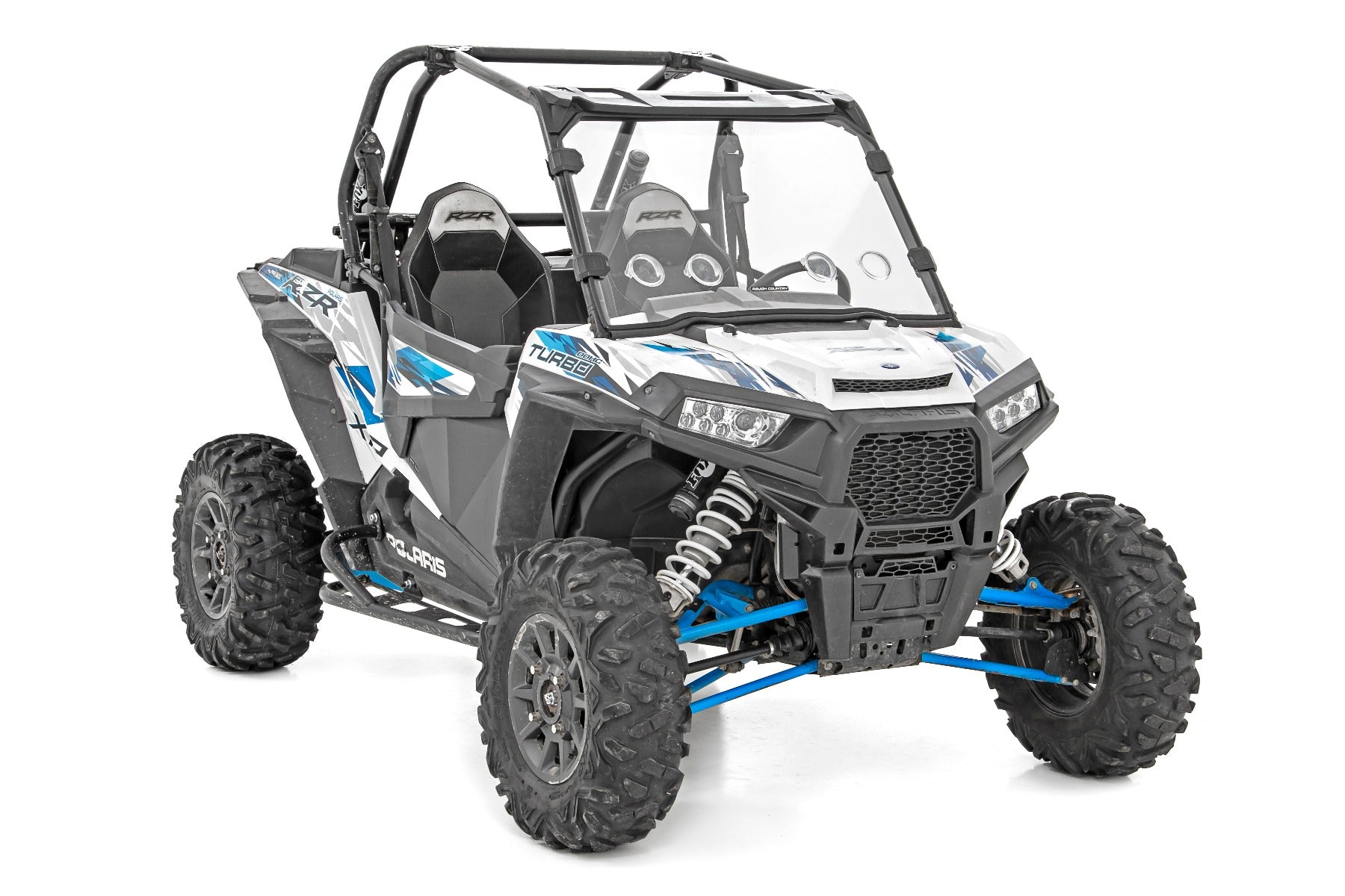 Rough Country Vented Full Windshield | Scratch Resistant | Polaris RZR 98282010