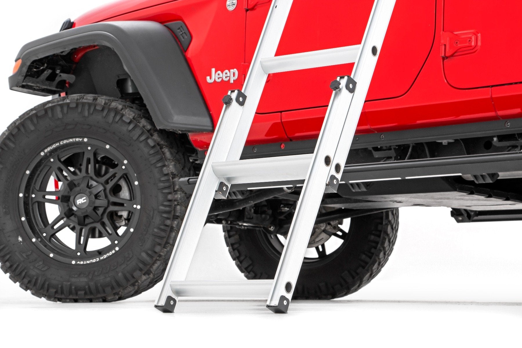 Rough Country Roof Top Tent Rack Mount w/12v, Ladder Extension & LED Light Kit 99049