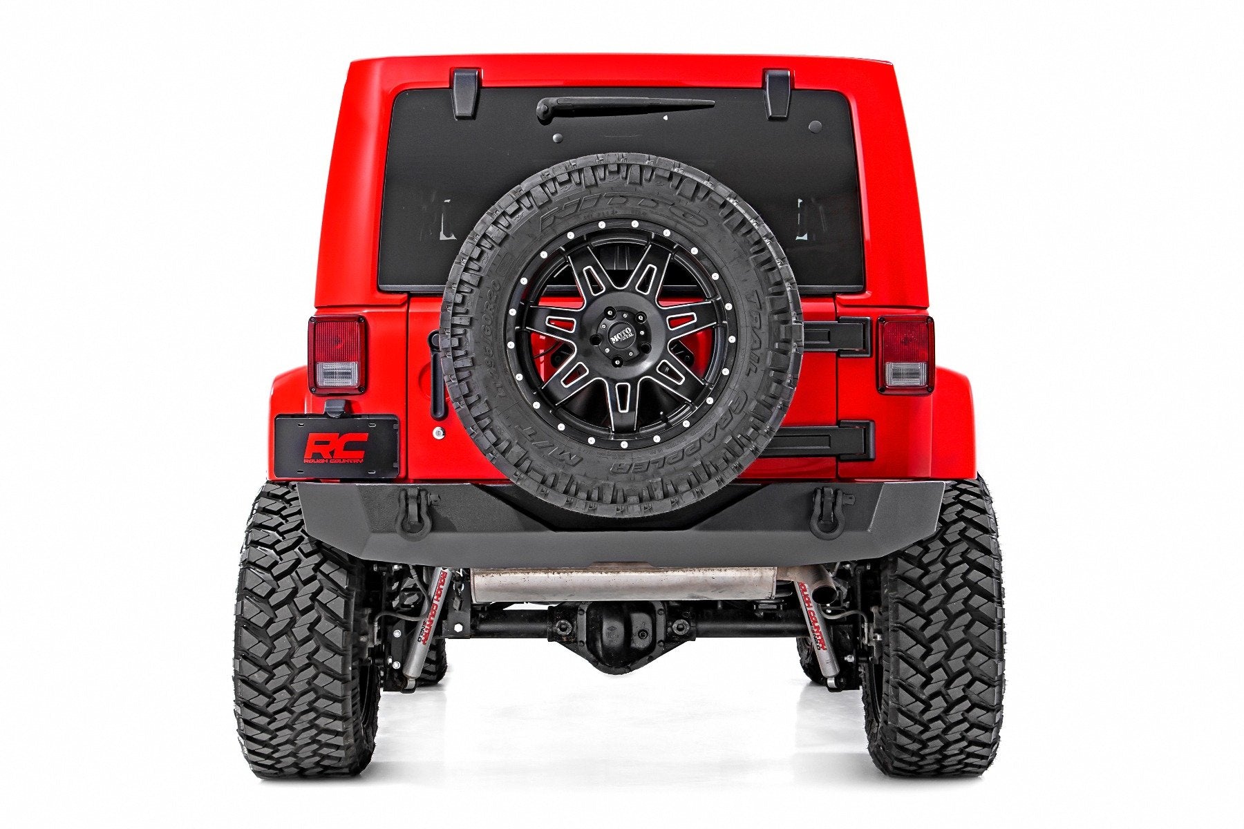 Rough Country Rock Crawler Rear HD Bumper Jeep 07-18 Wrangler JK 10593A