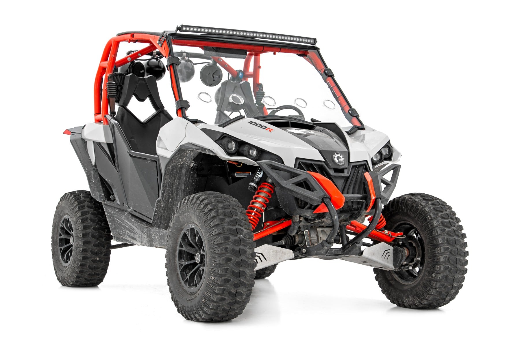Rough Country LED Front Mount 40" Black Single Row for Can-Am Commander/Maverick 14-20 97040