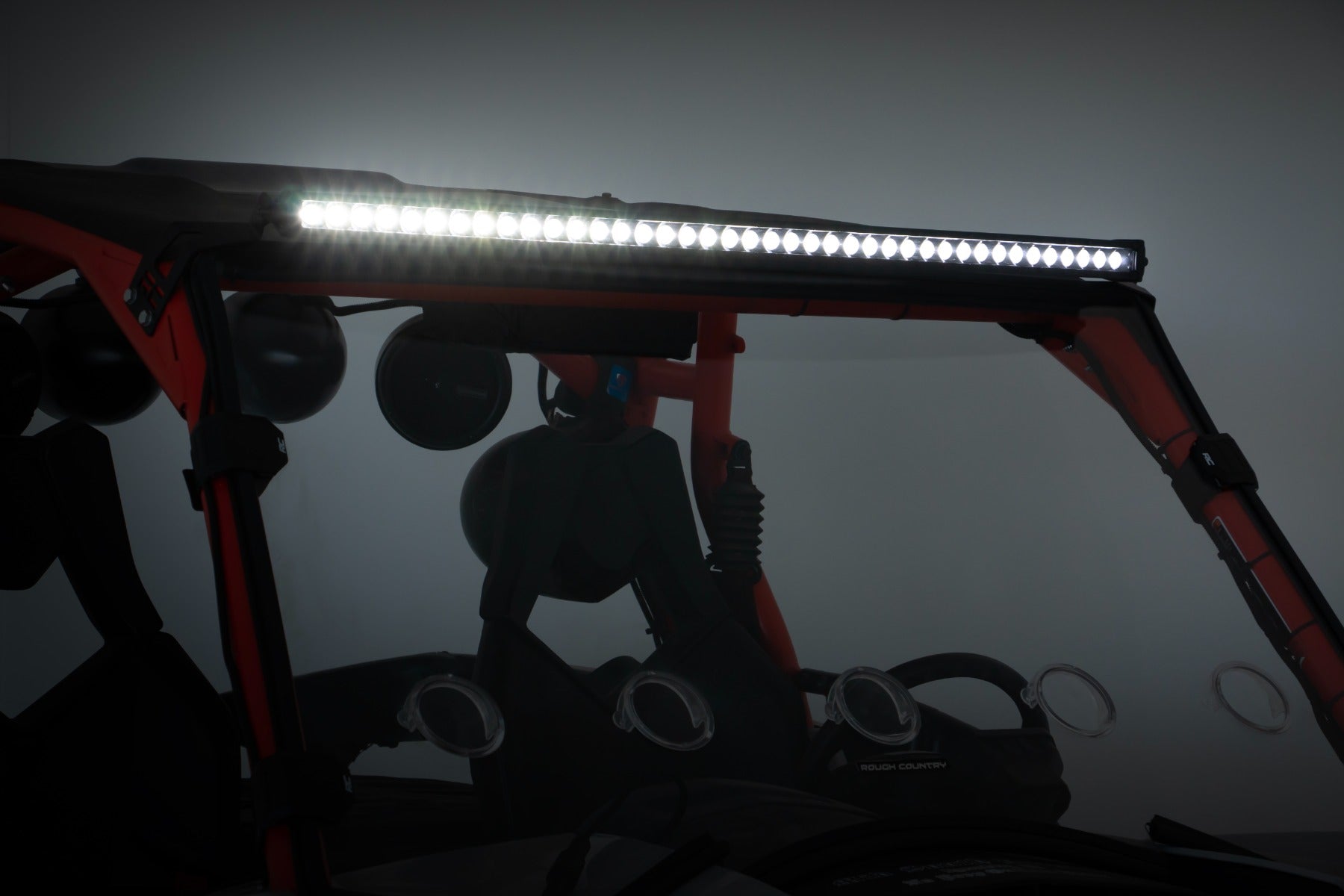 Rough Country LED Front Mount 40" Black Single Row for Can-Am Commander/Maverick 14-20 97040