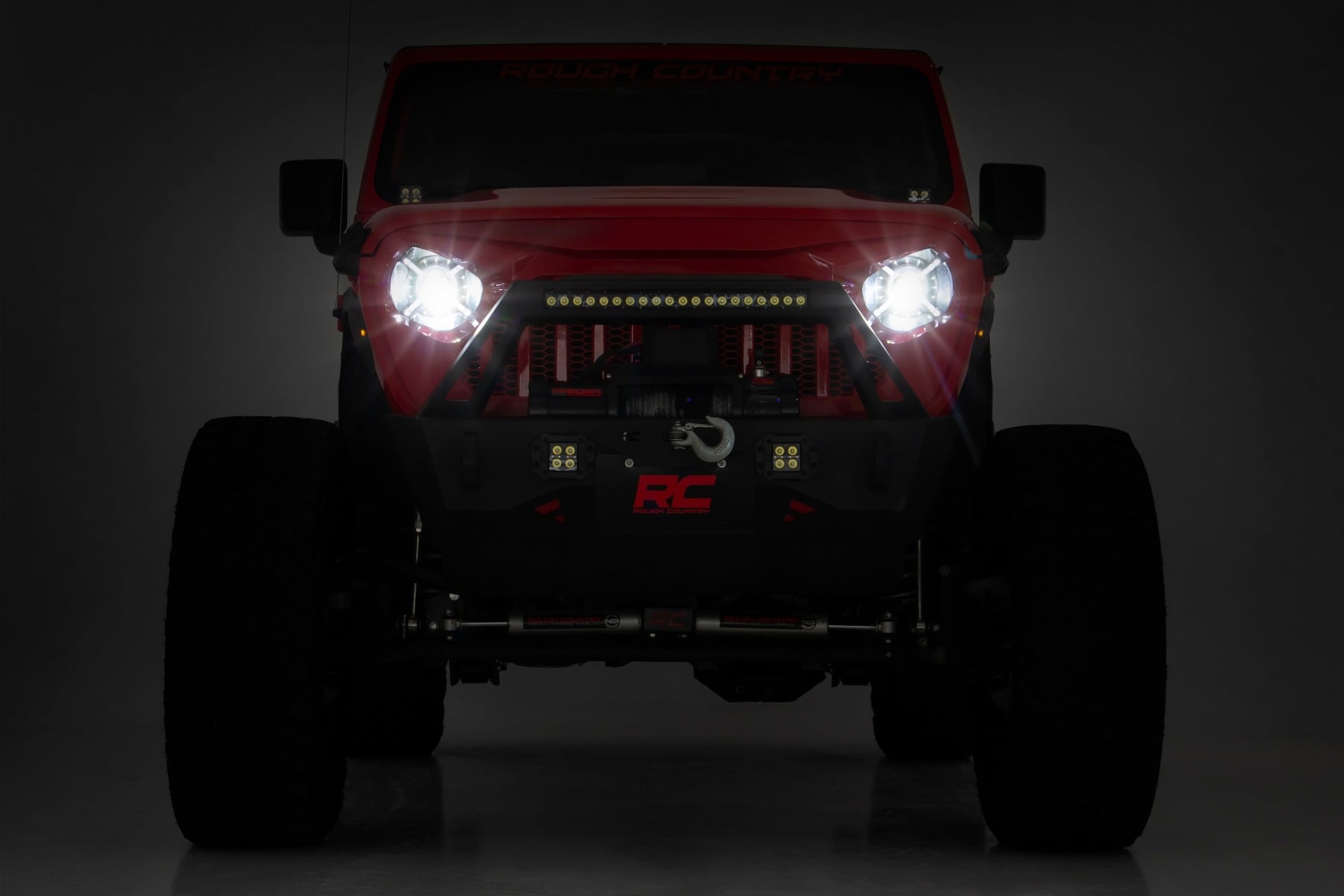 Rough Country 9" LED Headlights DOT for Jeep Gladiator JT/Wrangler JL 18-26 RCH5100