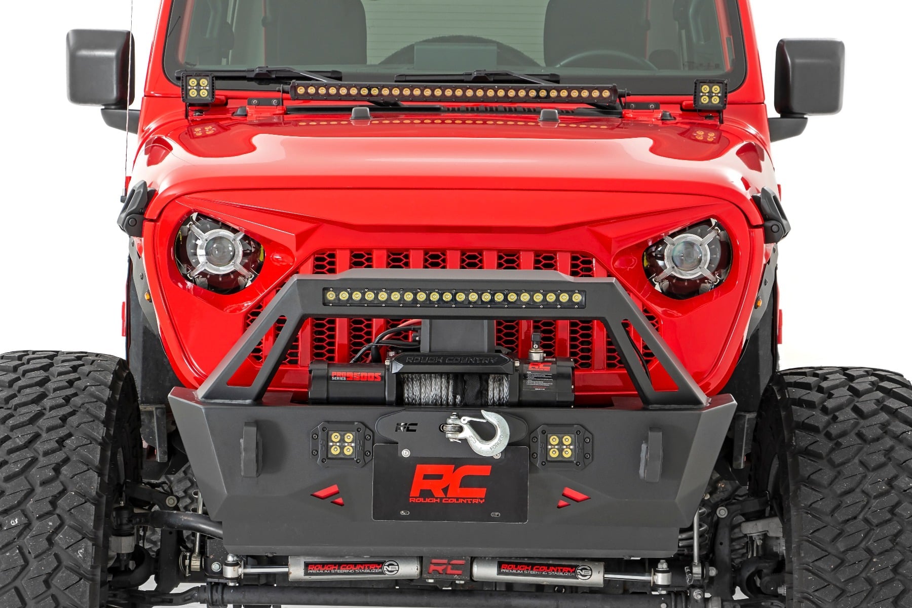 Rough Country 9" LED Headlights DOT for Jeep Gladiator JT/Wrangler JL 18-26 RCH5100