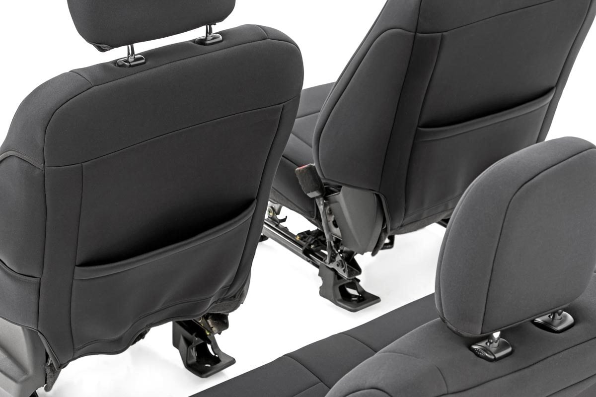 Rough Country Ford Neoprene Rear Seat Cover Black 15-20 F-150 XL, XLT 91017