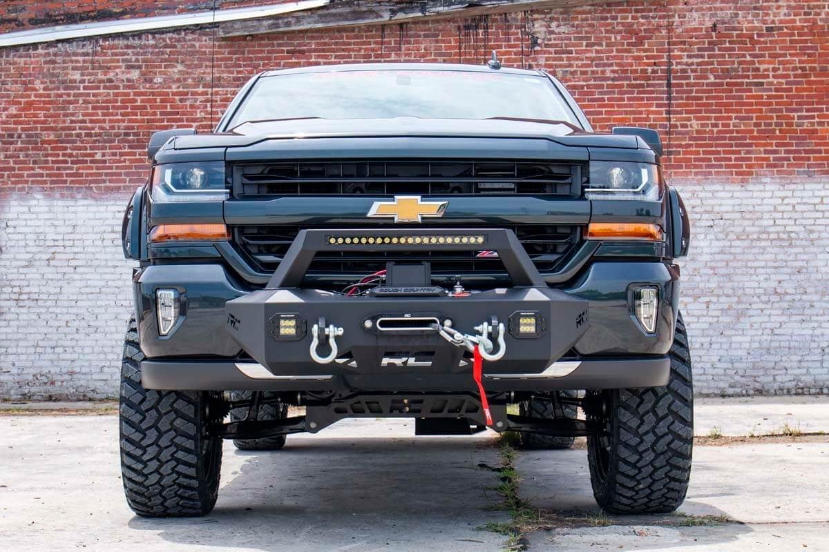 Rough Country 7in GM Suspension Lift Kit Vertex 14-18 1500 PU 4wd Aluminum 29850