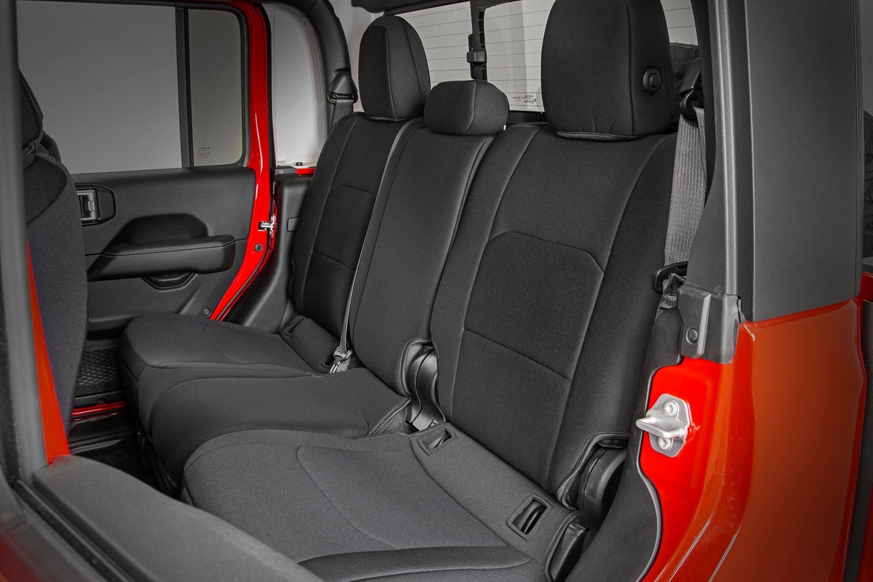 Rough Country Jeep Gladiator JT Neoprene Seat Cover Set w/Rear Cup Holder 91038
