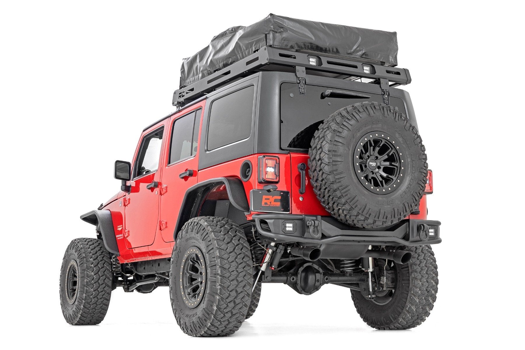Rough Country Rear Tubular Bumper Jeep Wrangler JK (2007-2018) 10649
