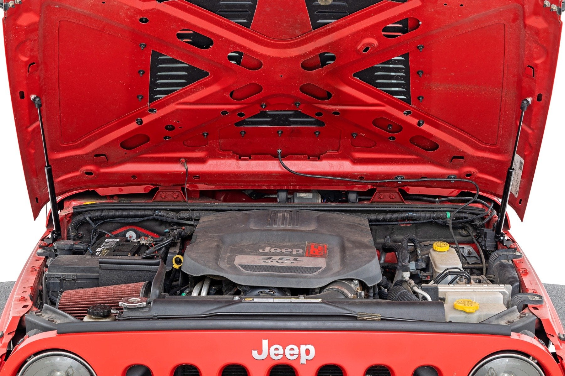 Rough Country Hydraulic Hood Assist Jeep Wrangler JK/JKU (07-18) 10643